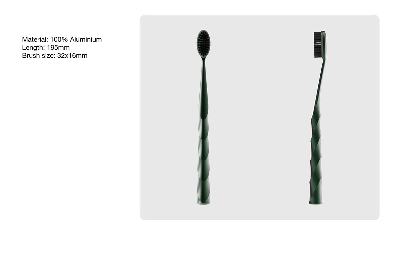 accessories aluminium bristle brush care clean oral toilet tooth toothbrush