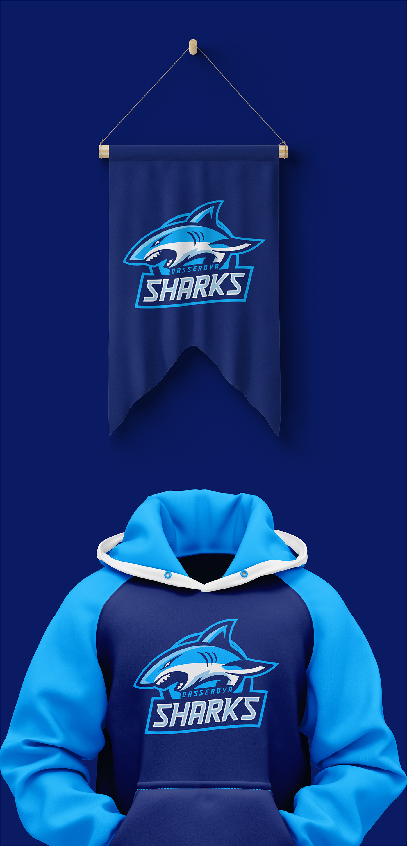 shark animal Mascot logo sports baseball basketball volleyball football soccer