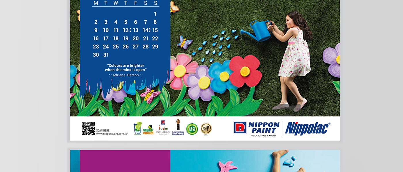 nippon paint calendar design Life Style Photogarphy malith Wakwella Sri lanka art direction  creative Nipploac