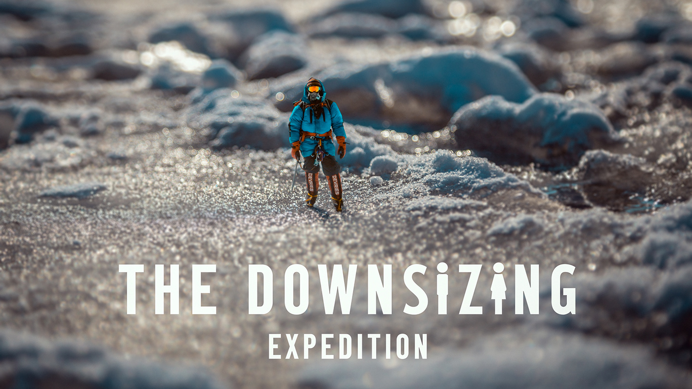 Photography  expedition adventure climber mountain downsizing extraordinary fantastic human large