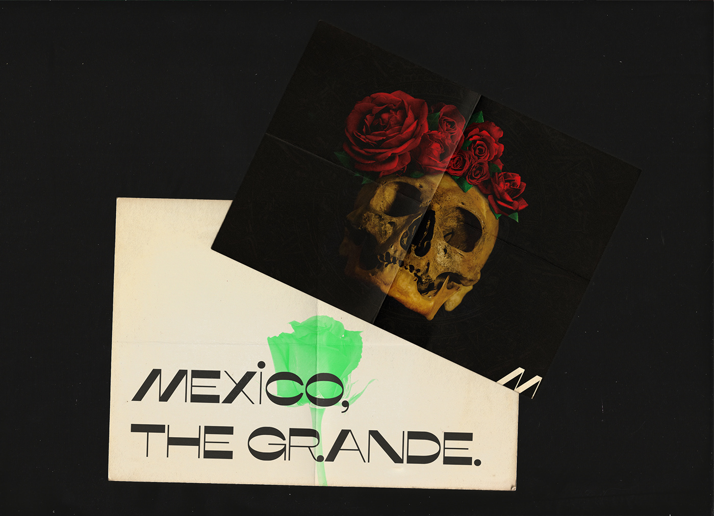 brand brand identity branding  mexico typography   editorial poster skull Tote Bag festival