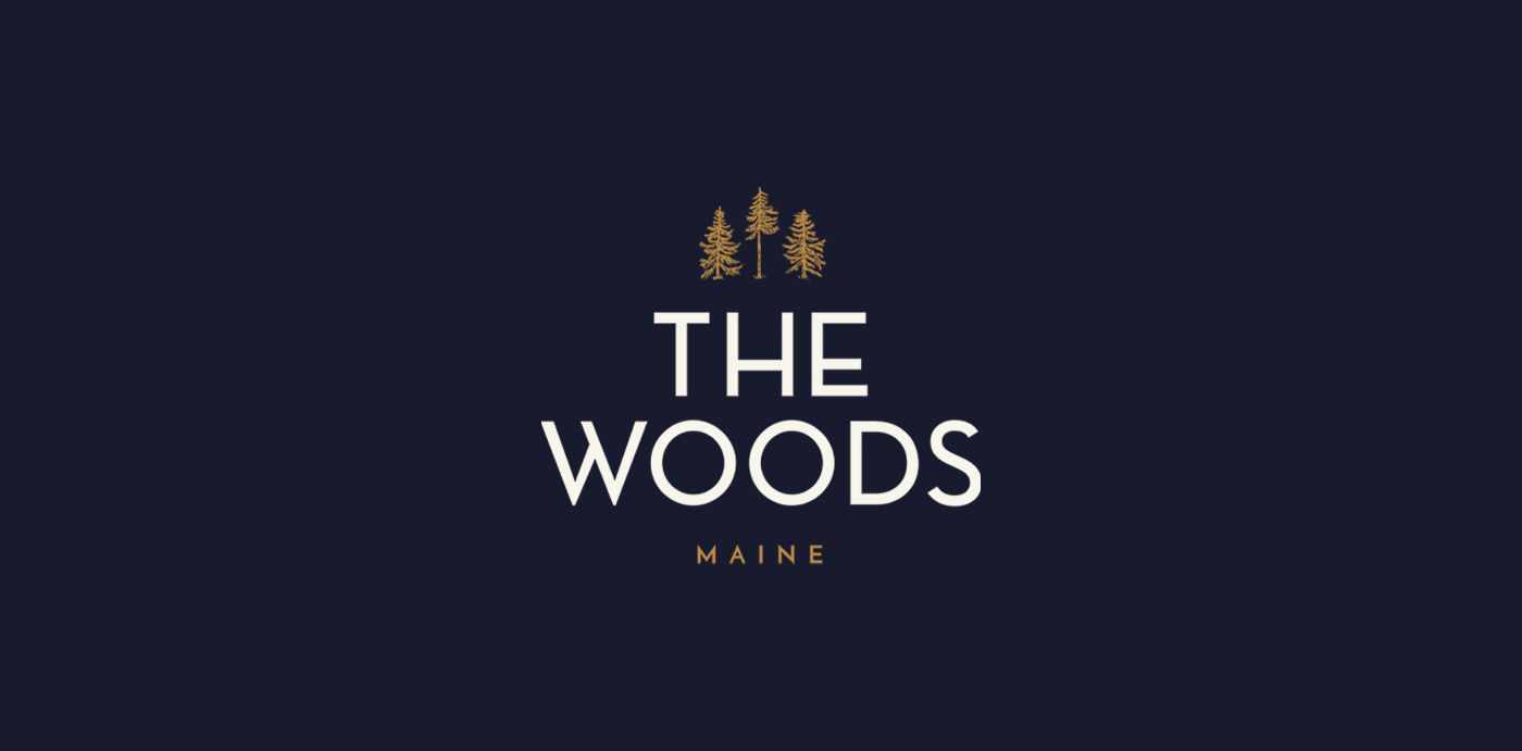 branding  identity ILLUSTRATION  luxury Maine outdoors pine tree The woods Treehouse woods