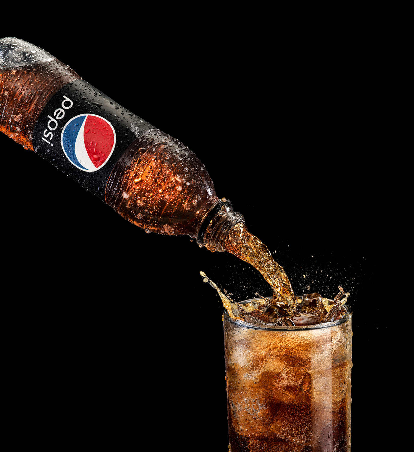 3D best bottle CGI coke drop pepsi Product Photography splash water