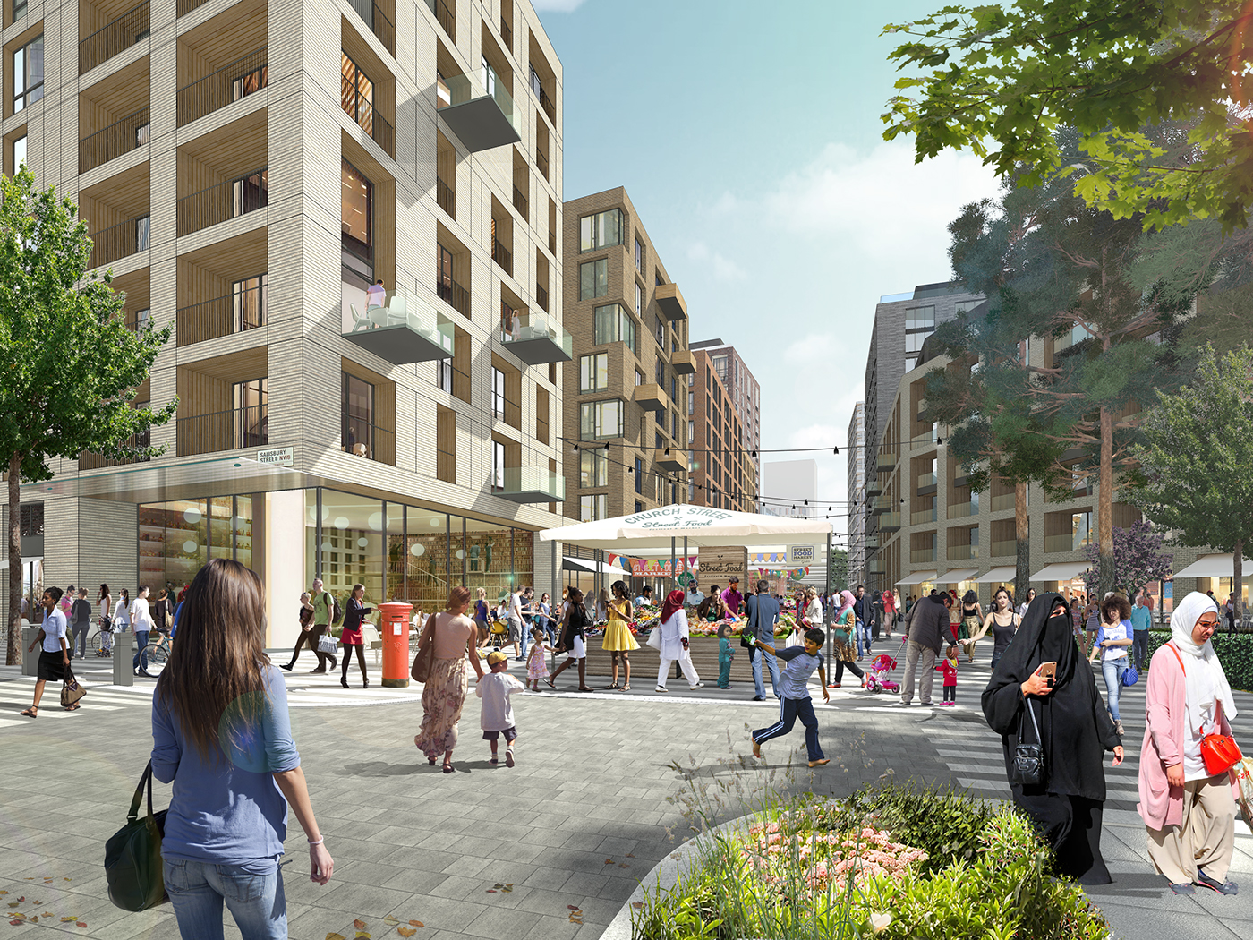Masterplan London architecture concept Proposal LDA design contemporary market Street westminster