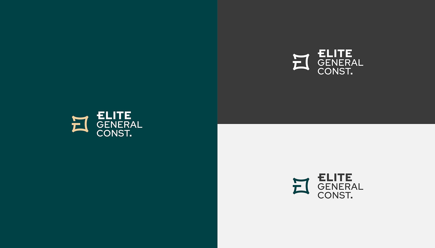 Elite branding  logo identity Real estate logo 3D