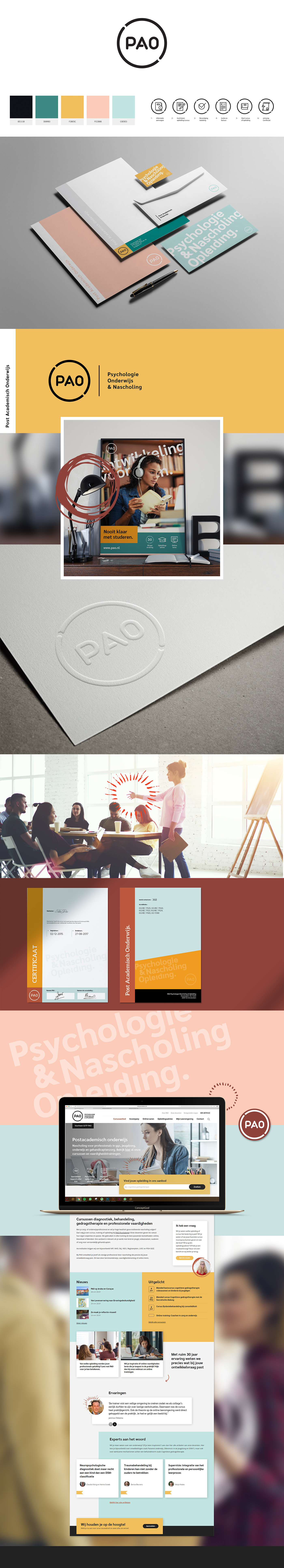 psychology school Education colors branding  brand Website Webdesign UI ux