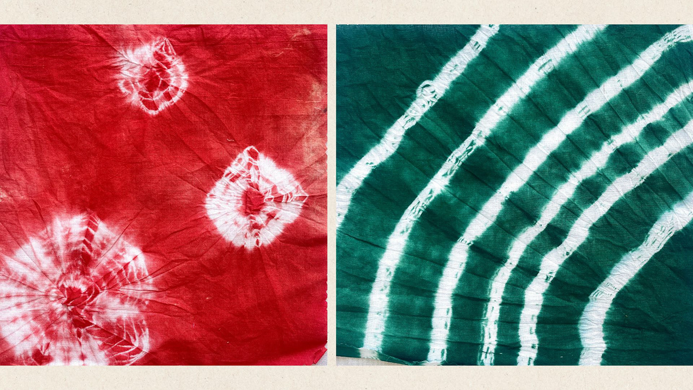 Tie Dye textile design  organic ecoprinting Natural Dye Sustainable ecofriendly craft indian textile surface texture