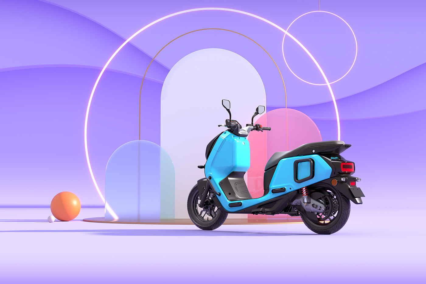 Bike automotive   CGI electric vehicle animation  motion graphics  visualization Advertising Campaign 3D
