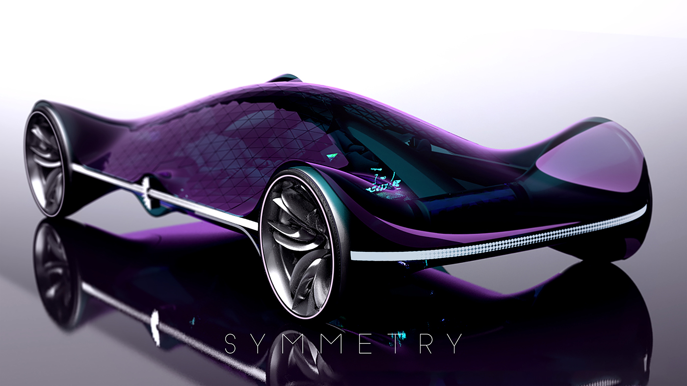 Bmw young designer IAAD Transportation Design automotive   purple Autonomous Driving car design VRED Alias Turin