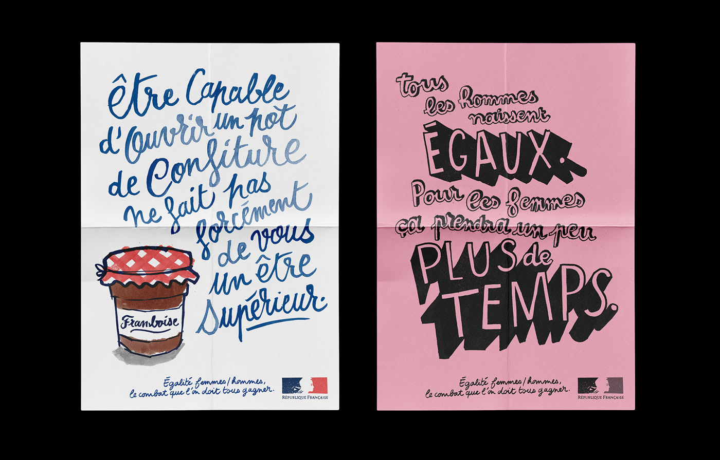 fight france Gender governmental lettering Parity posters social violence woman