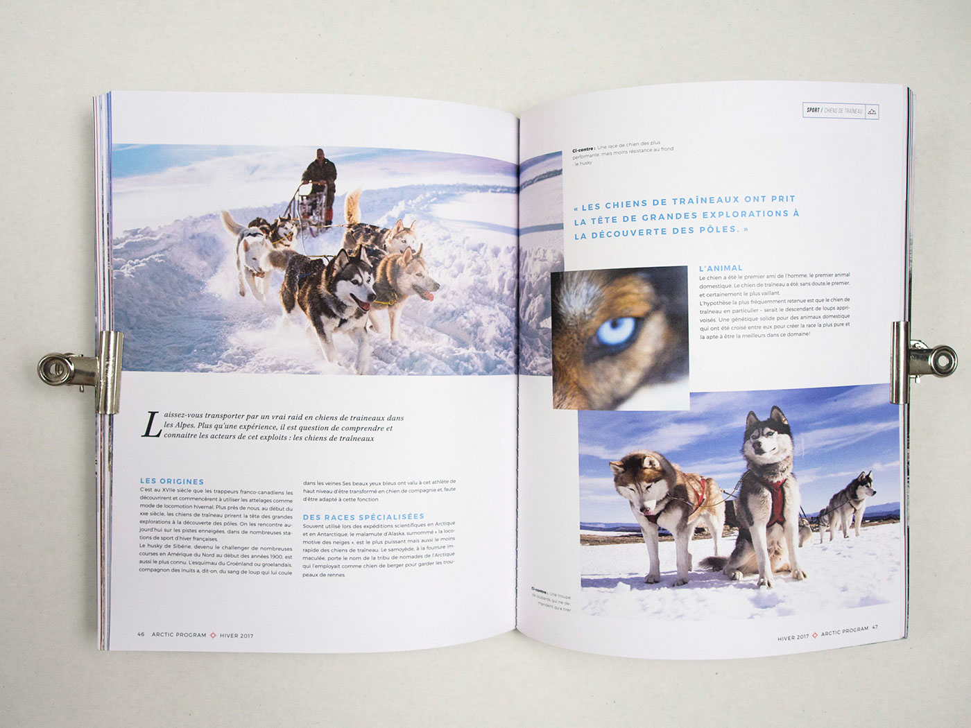 magazine Nature Travel Canada Goose Layout editorial brand cover book snow wild escape