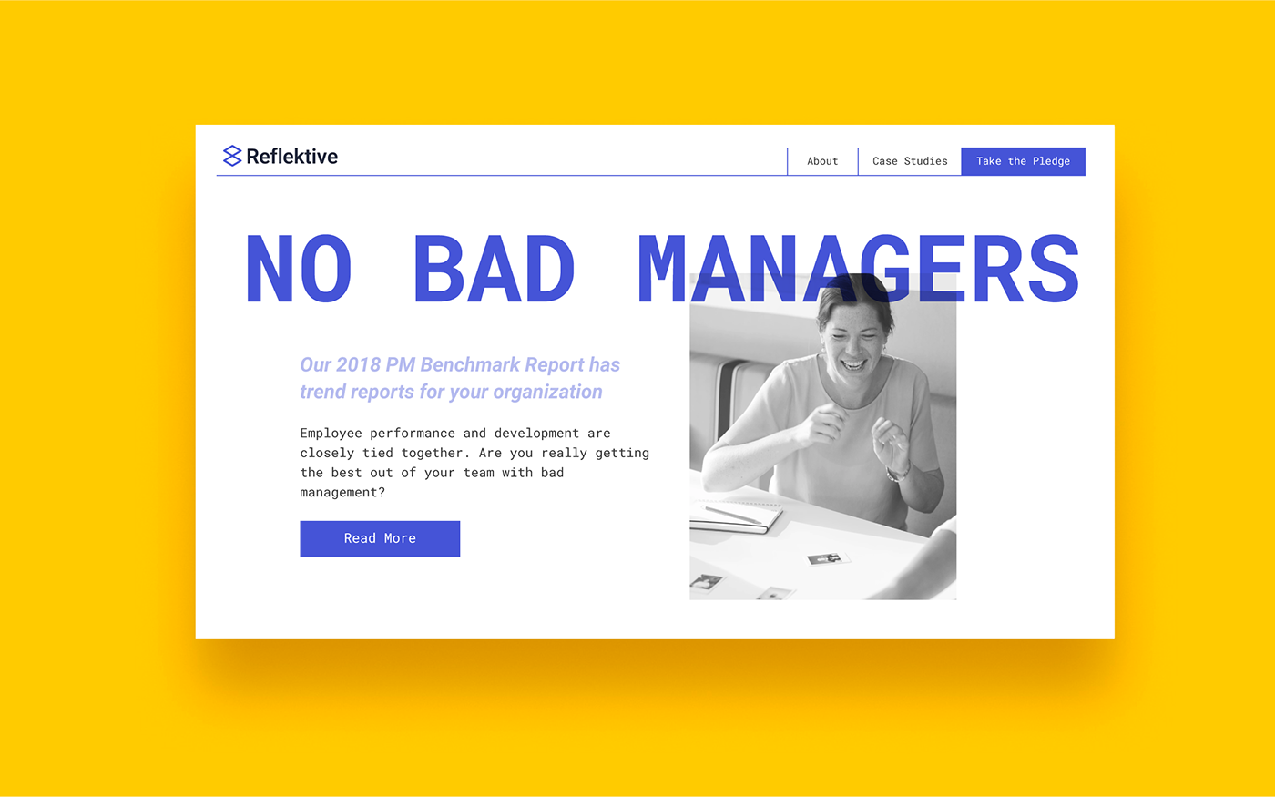 Reflektive HR employee feedback tech system typography   pattern reflect brand