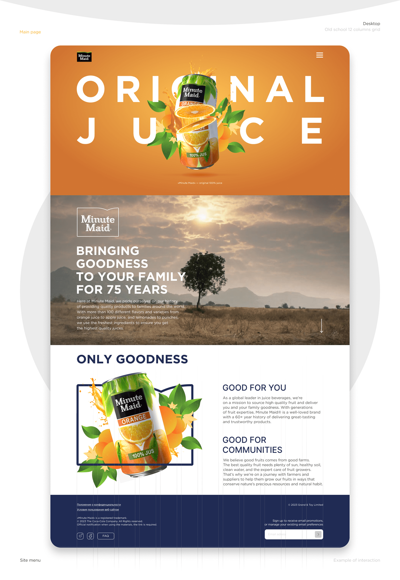 drinks Figma juice orange site tasty ui design UI/UX ux Web Design 