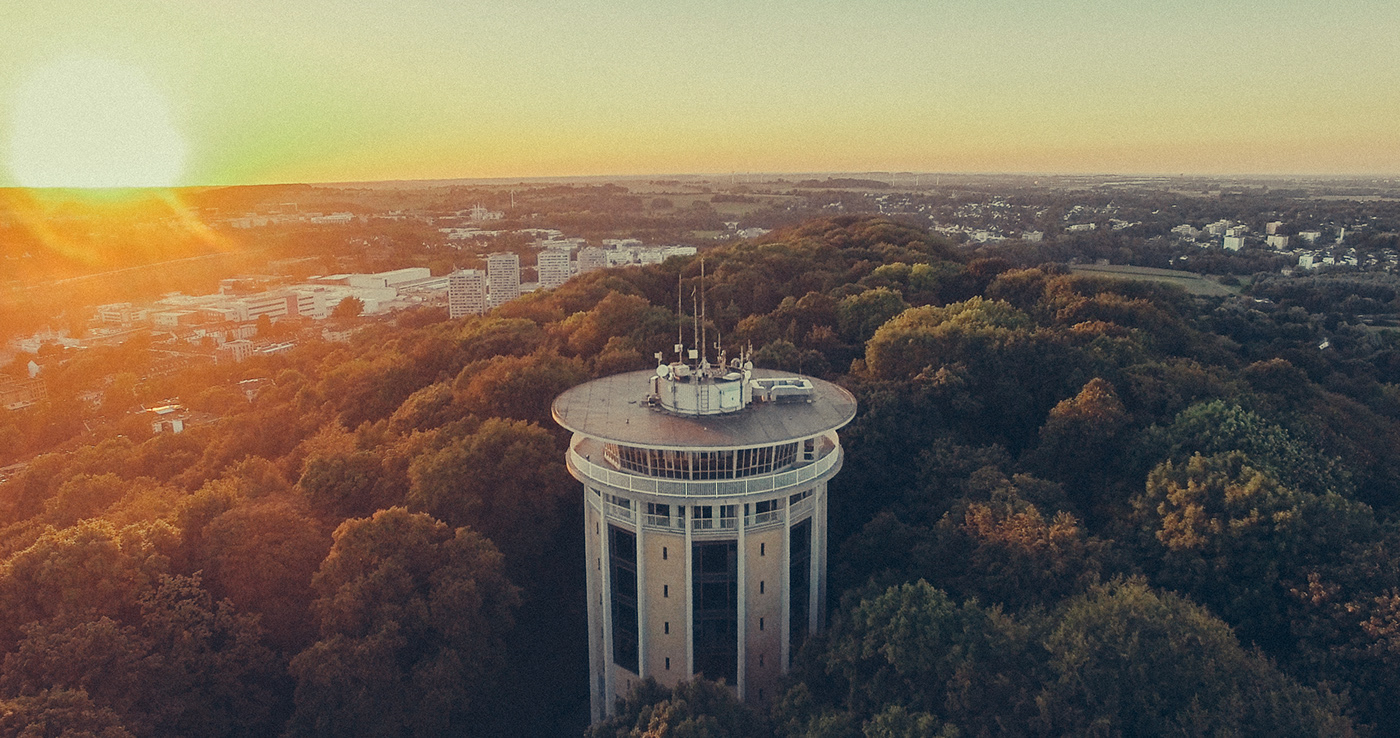 architektur Wasserturm Aerial Photography luft fotografie drone vintage Aachen drehturm drohne immobilien