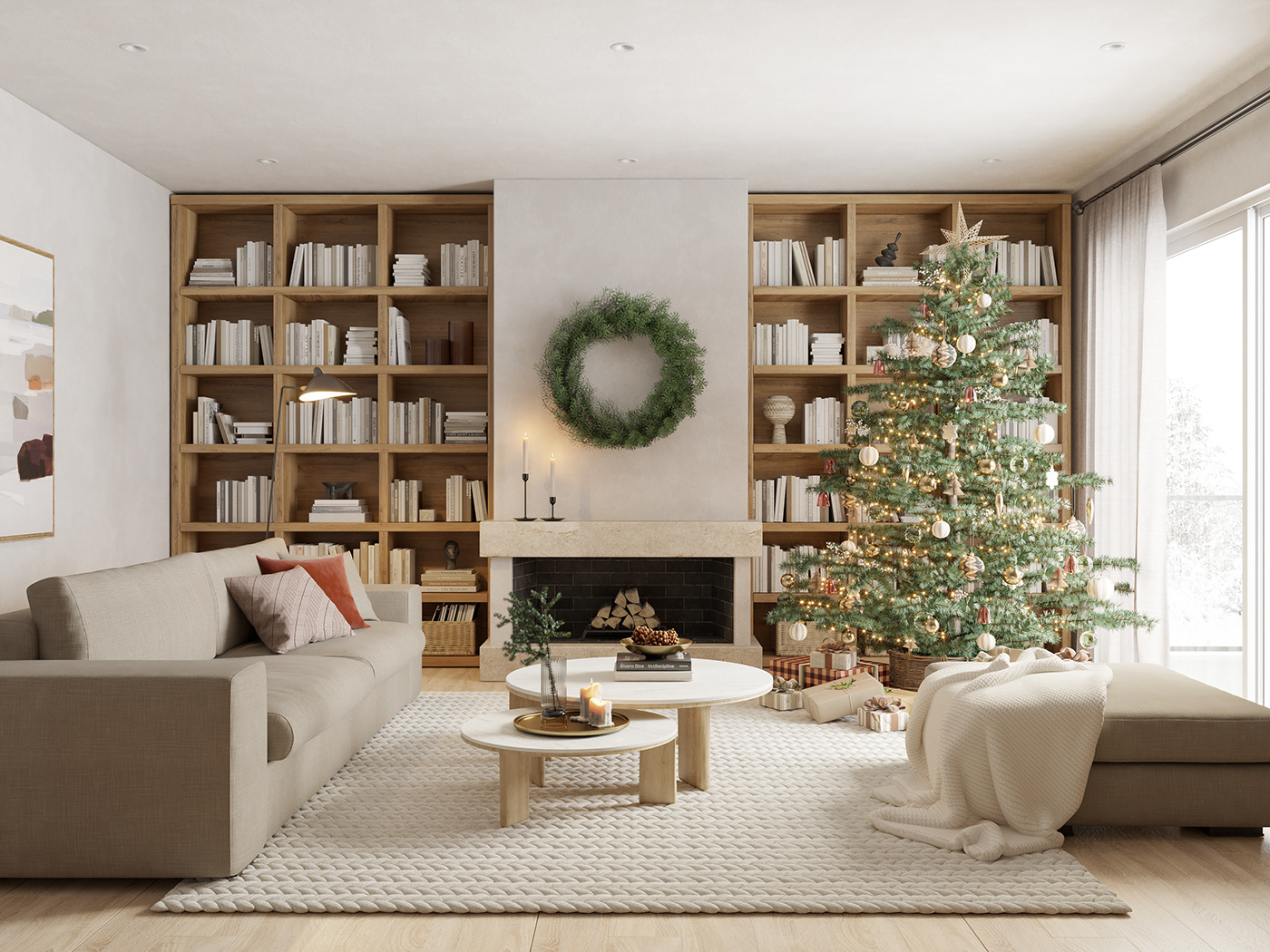 christmas Tree xmas Render visualization interior design  vray SketchUP architecture 3D archviz