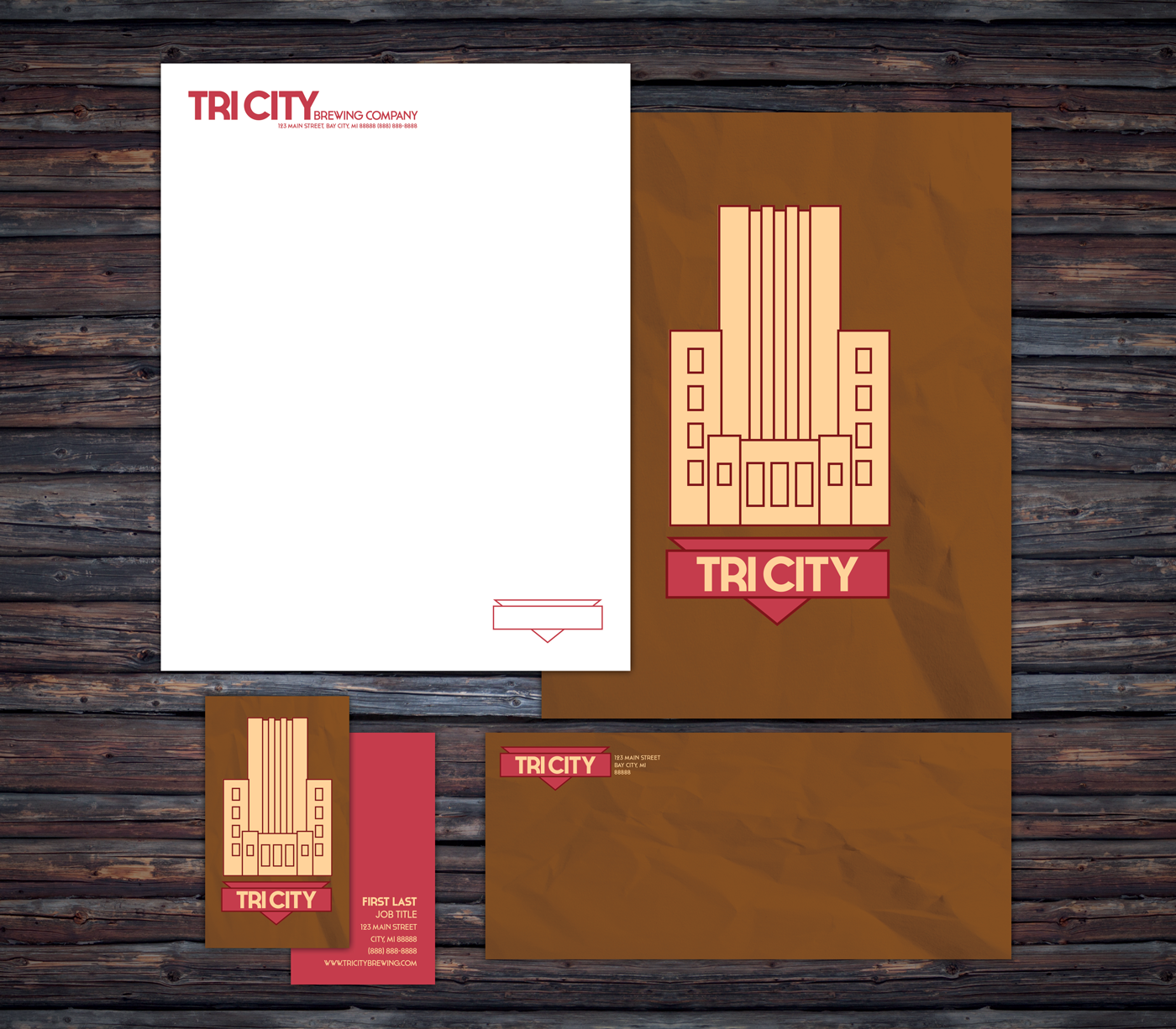 beer Tri City Michigan branding  microbrew