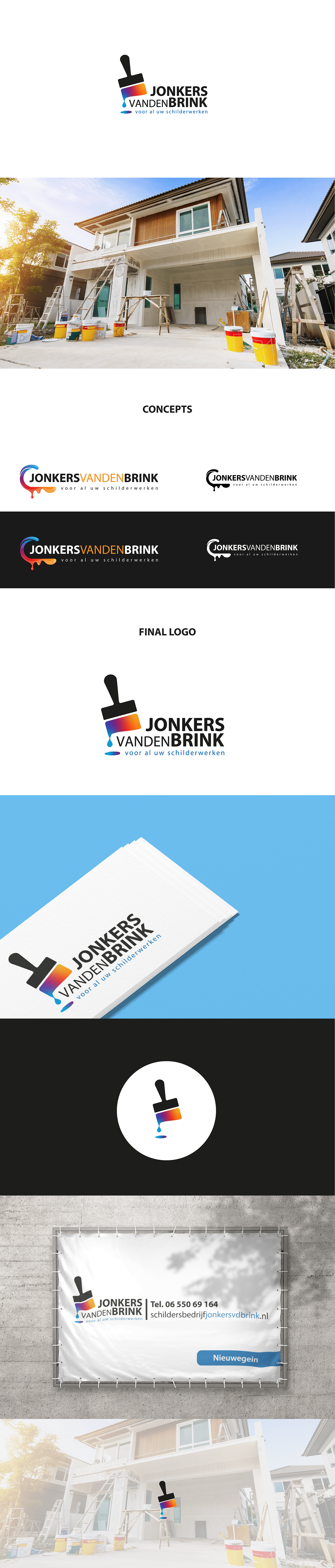 clean company design logo painting   simple
