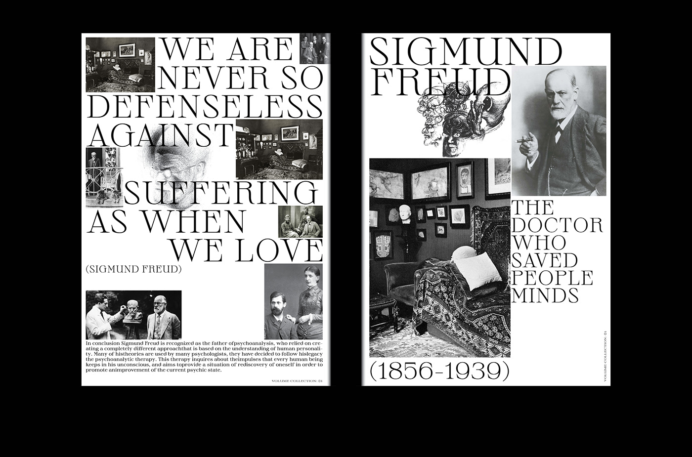 editorial design freud journal Sigmund Freud magazine