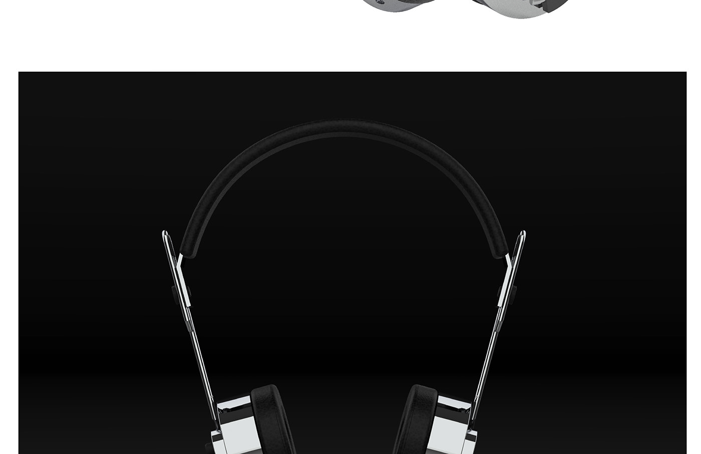 industrial design  cad 3D model keyshot rendering computer rendering Solidworks headphones bauhaus