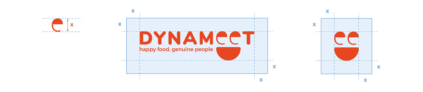 identity logo Logotype Brand Design brand book dynameet restaurant Corporate Identity poster