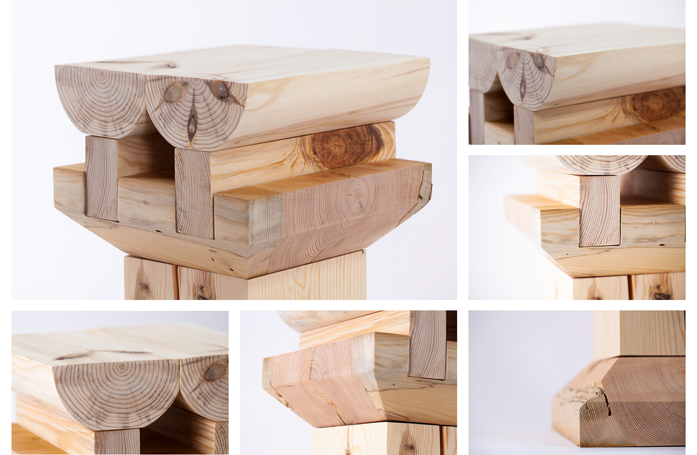 stool chair industrial design art wood working HANOK Joint furniture