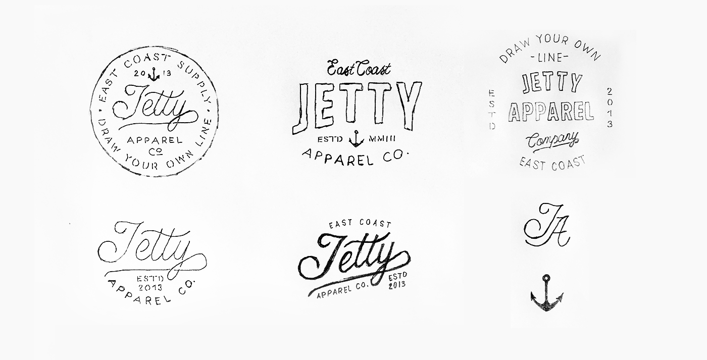 Surf t-shirt hand drawn lettering vintage logo