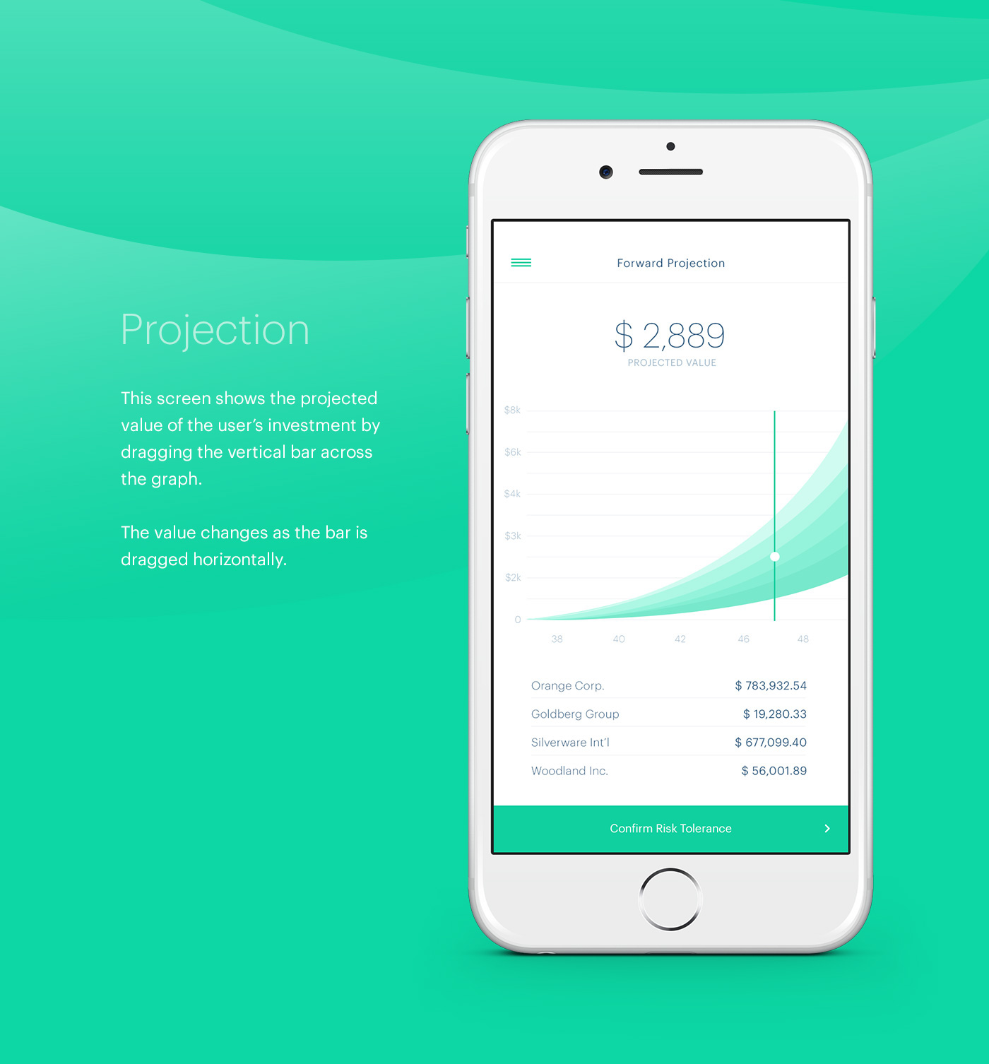 finance Investment ui design user interface user experience interaction ios iphone banking