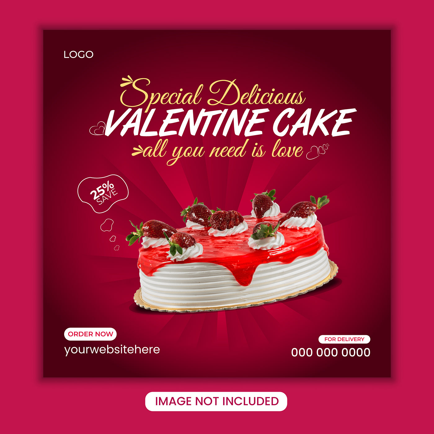 valantine restaurant Social media post Socialmedia Advertising  cake dessert special