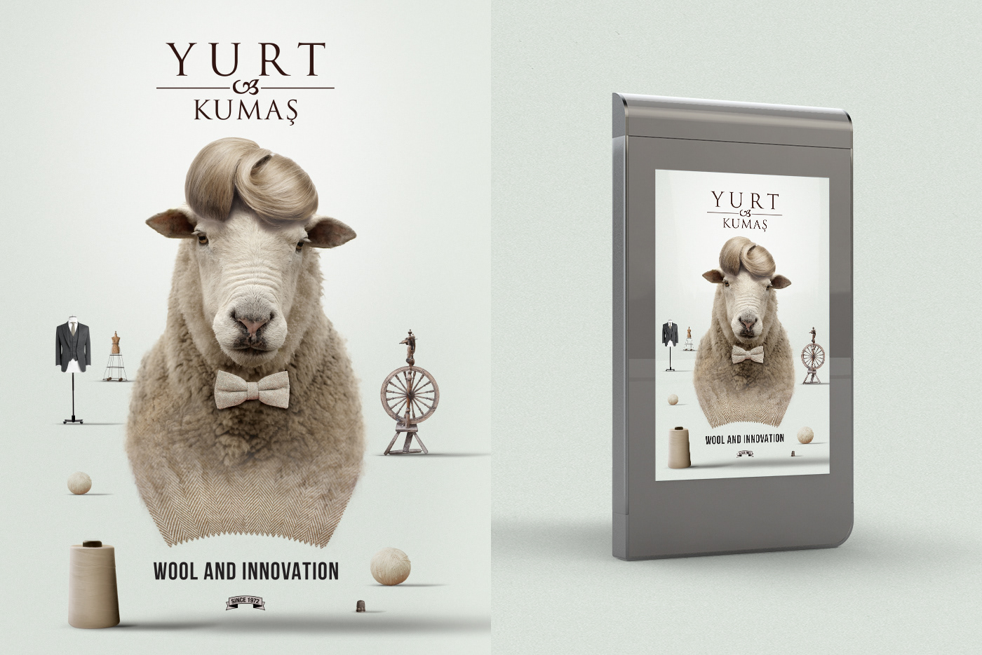 billboard fabric Fair Bilal Çınar graphic design advertisingdesign brand