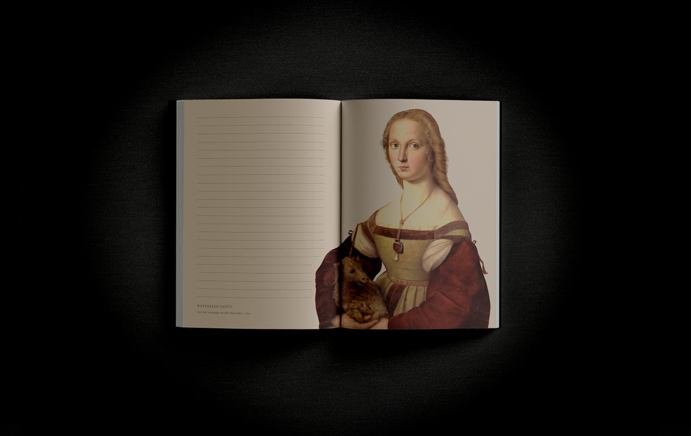 art book Exhibition  graphic design  history ILLUSTRATION  notebook notepad print Renaissance