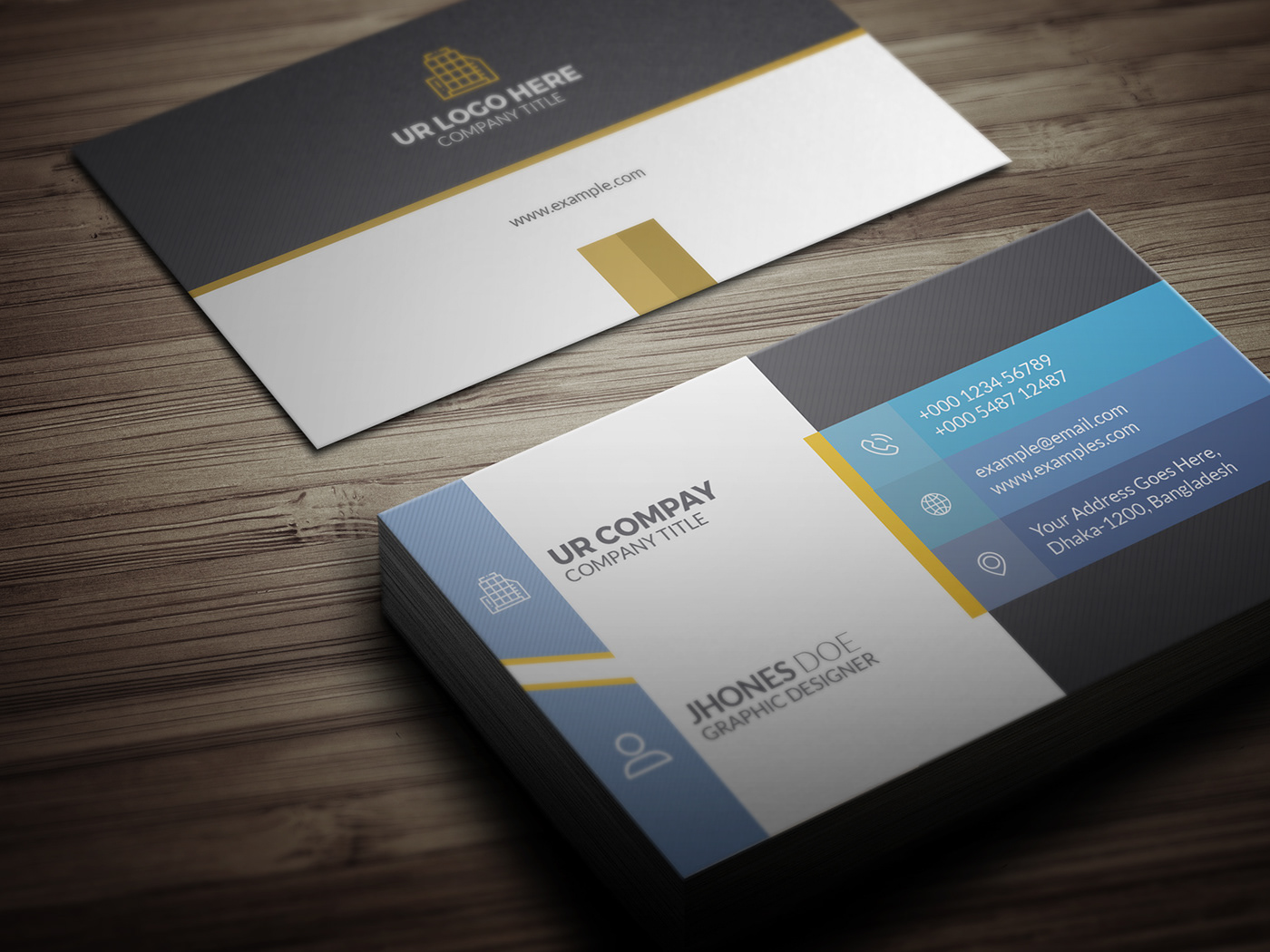 corporate print ready business card free business card print template update template best design top design 2018 top 5 Design free psd