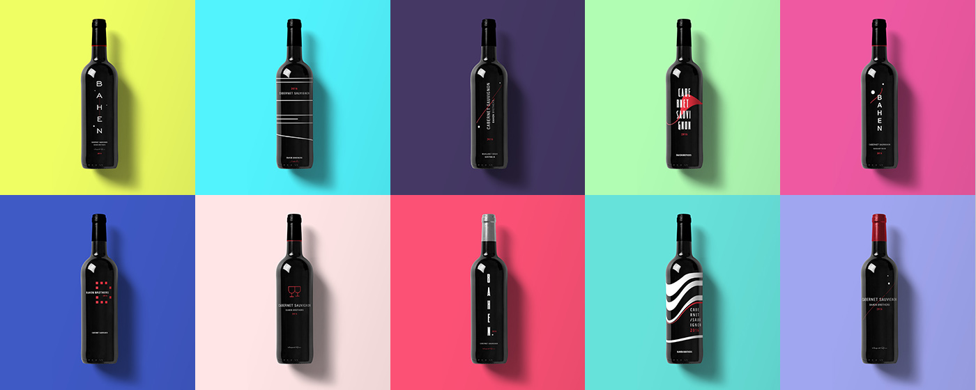 Packaging design concept wine Label colors minimalistic exploration branding  cabernet
