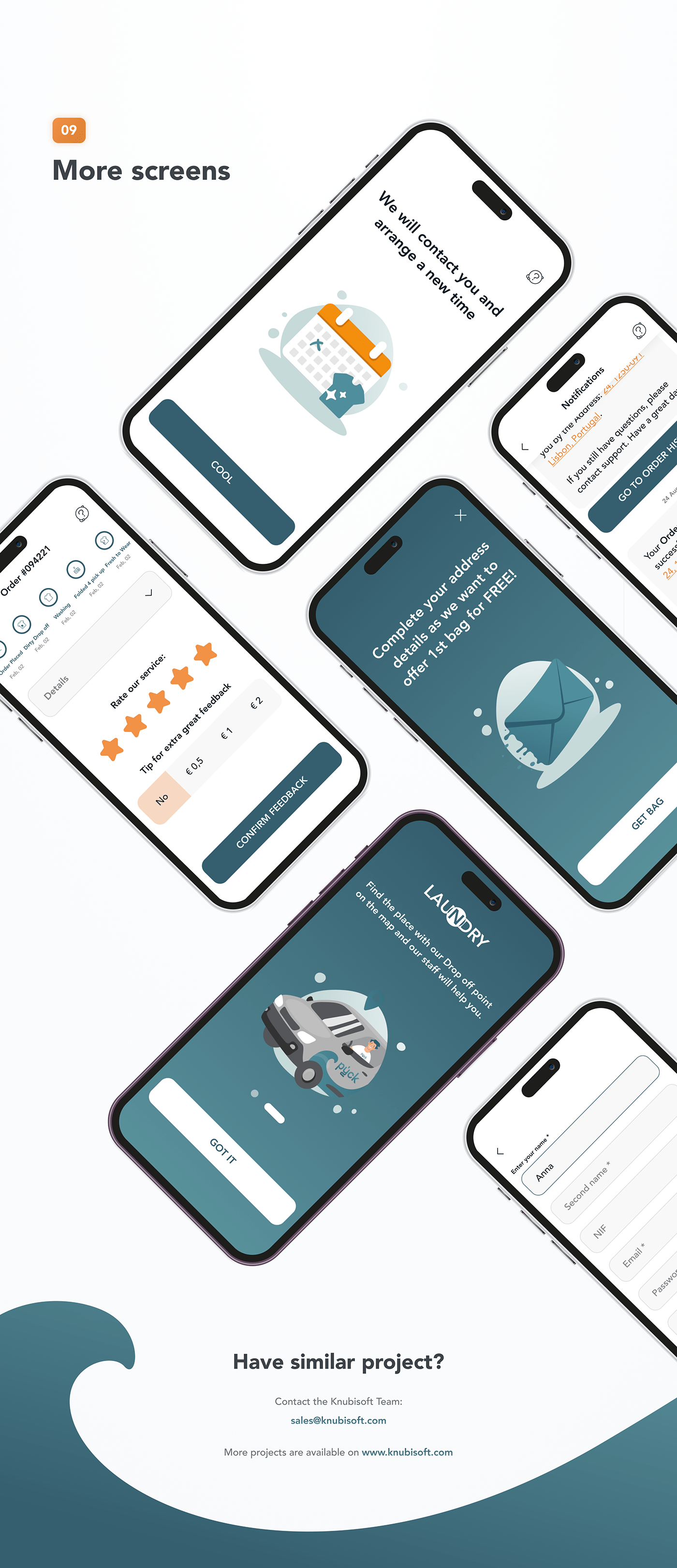 Case Study design laundry Mobile app service UI ux