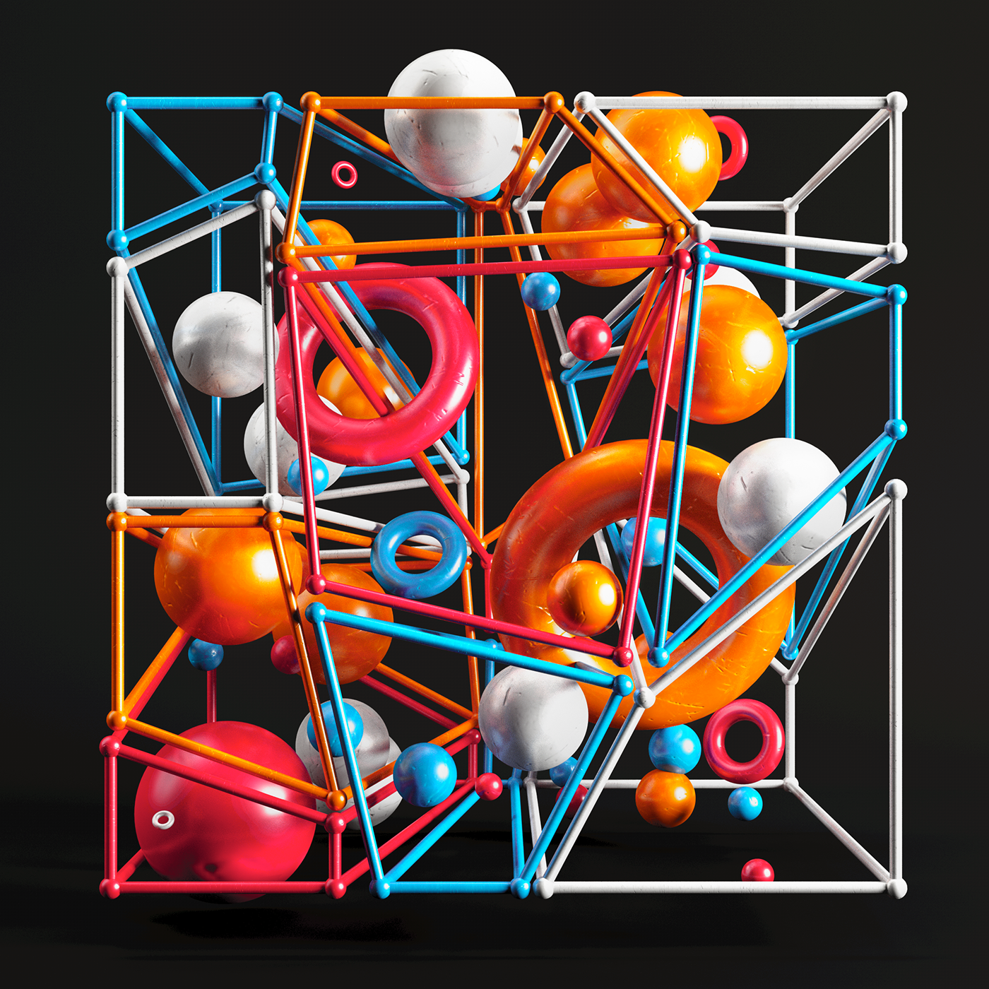 composition compositions cinema4d c4d maxon otoy octane kandinsky abstract Behance 3D instagram beeple