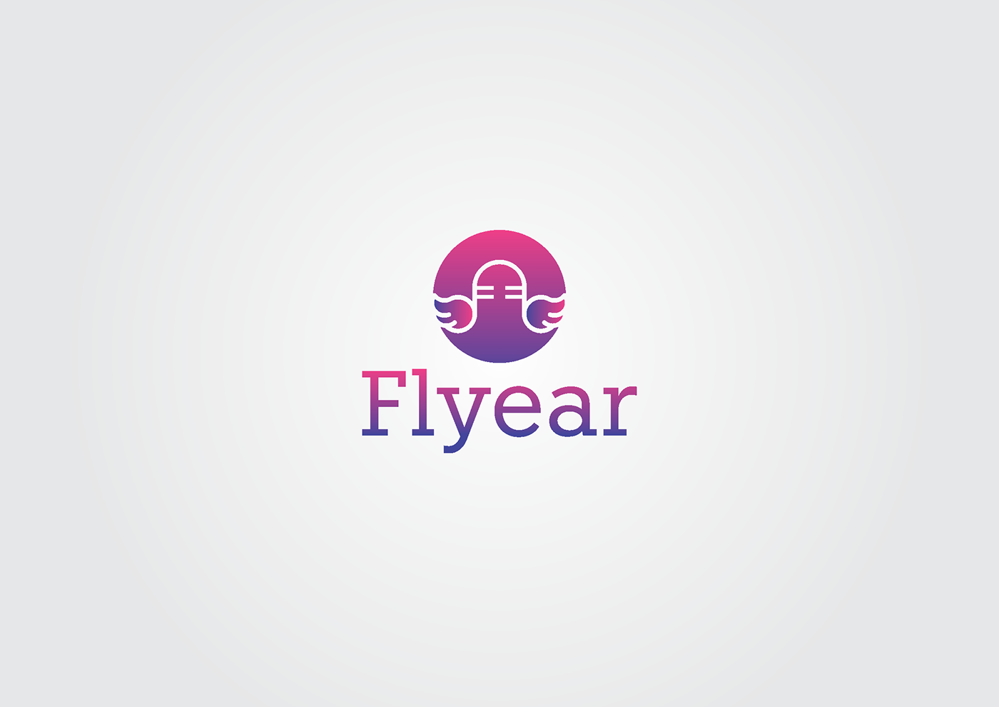 logo branding  flyear application music app music identity graphic design 
