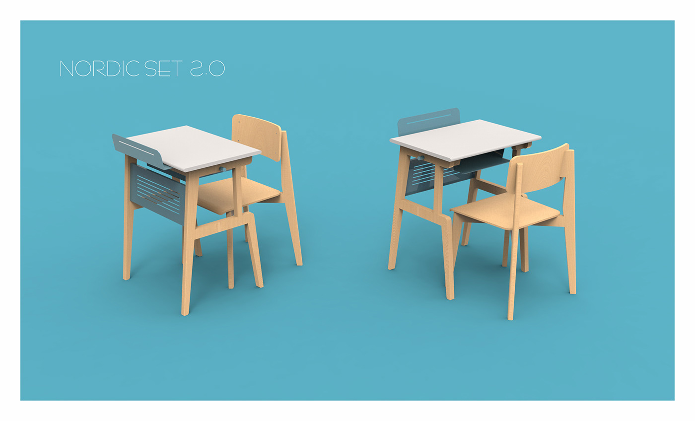 furniture school school furniture design industrial design  Scandinavian design Joinery wood