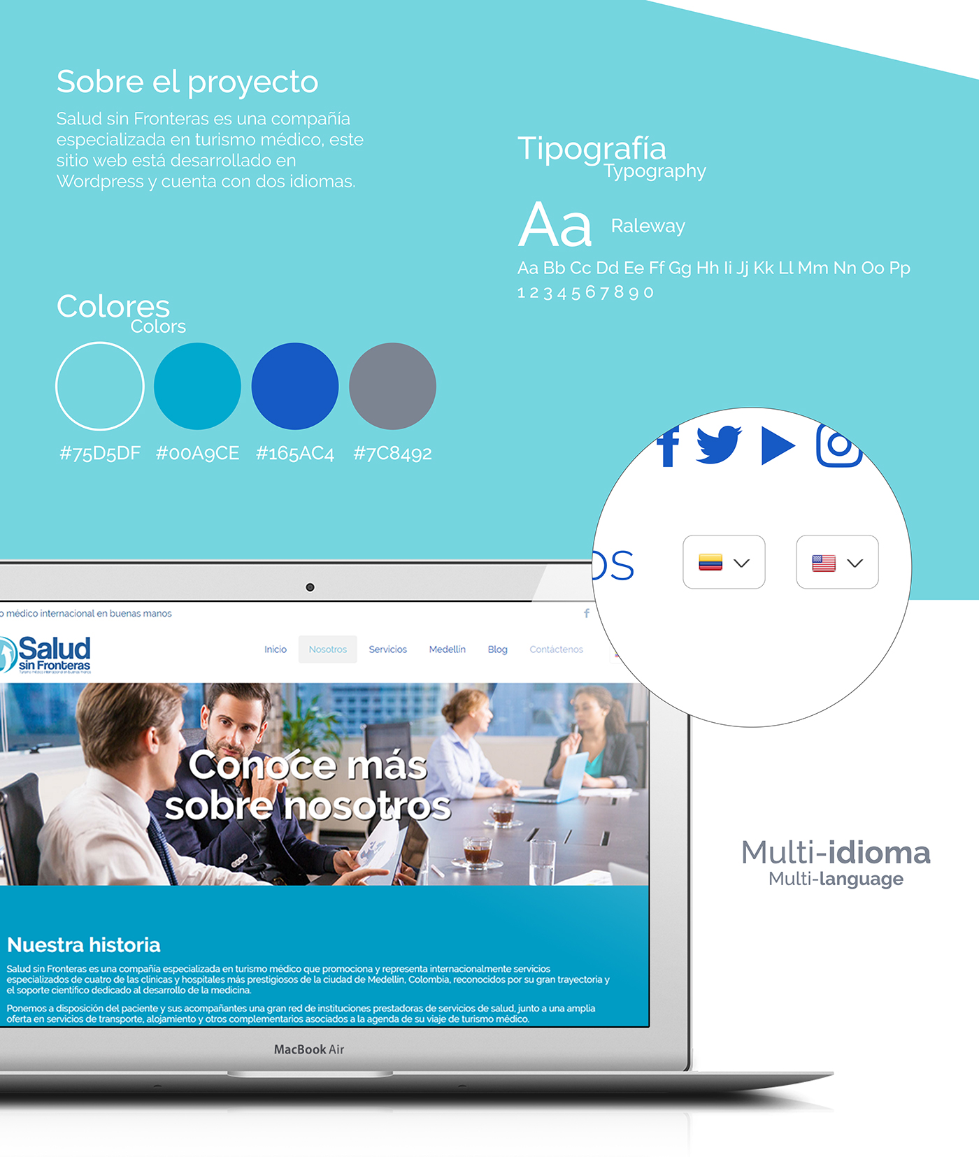 Web design diseño grafico ux UI Website wordpress clinic Health