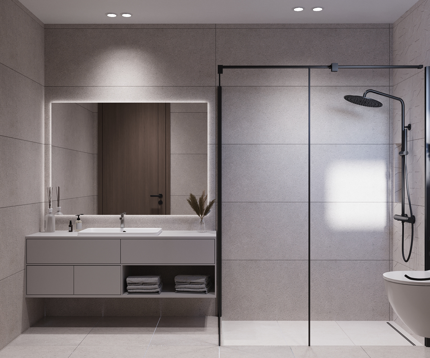 interior design  minimal visualization 3ds max corona Render