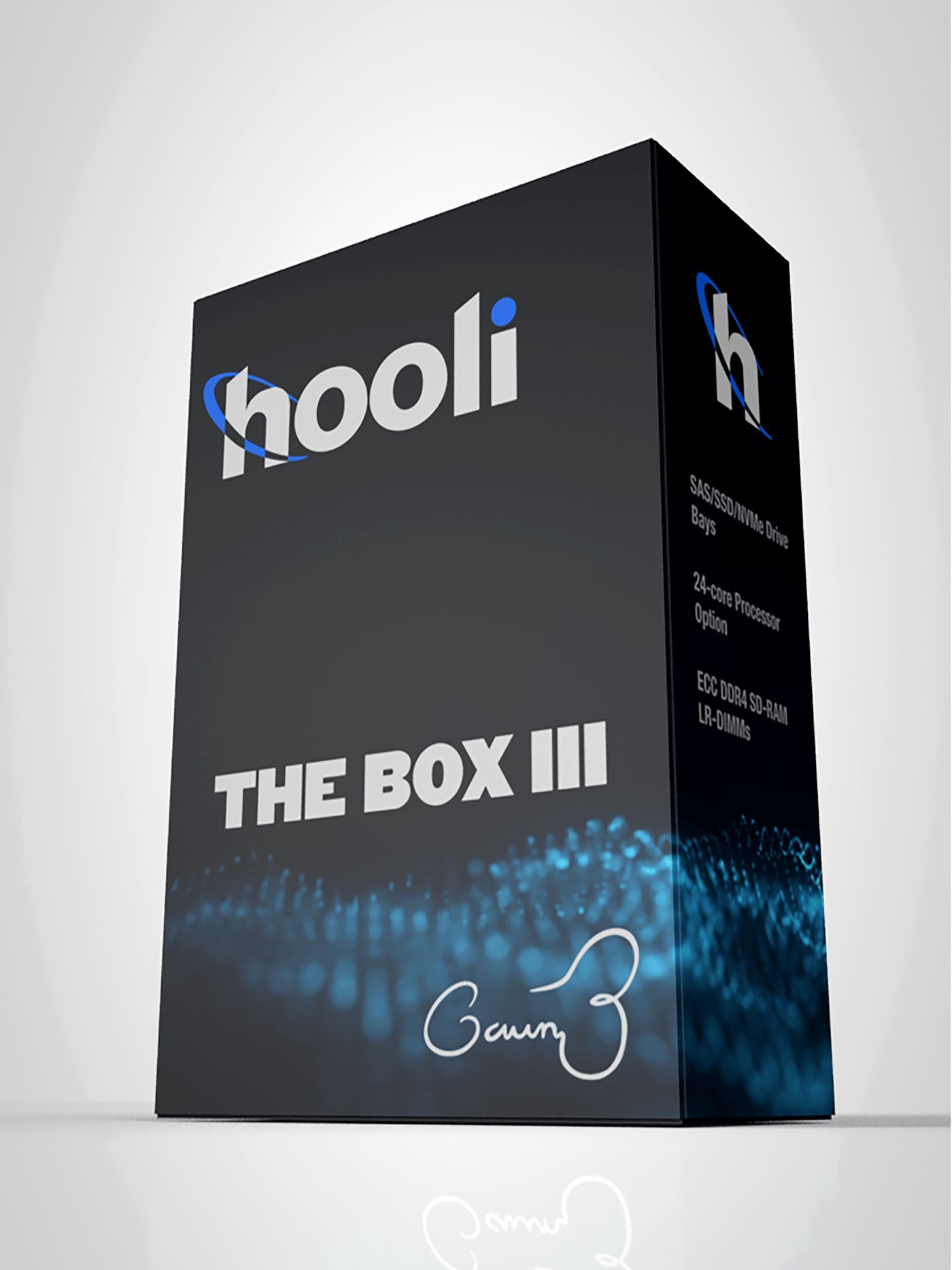 3d modeling hbo Hooli Mockup packaging design pied piper