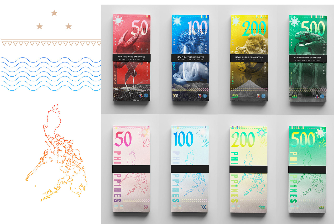 banknotes redesign graphic design  designer visual identity Graphic Designer photoshop