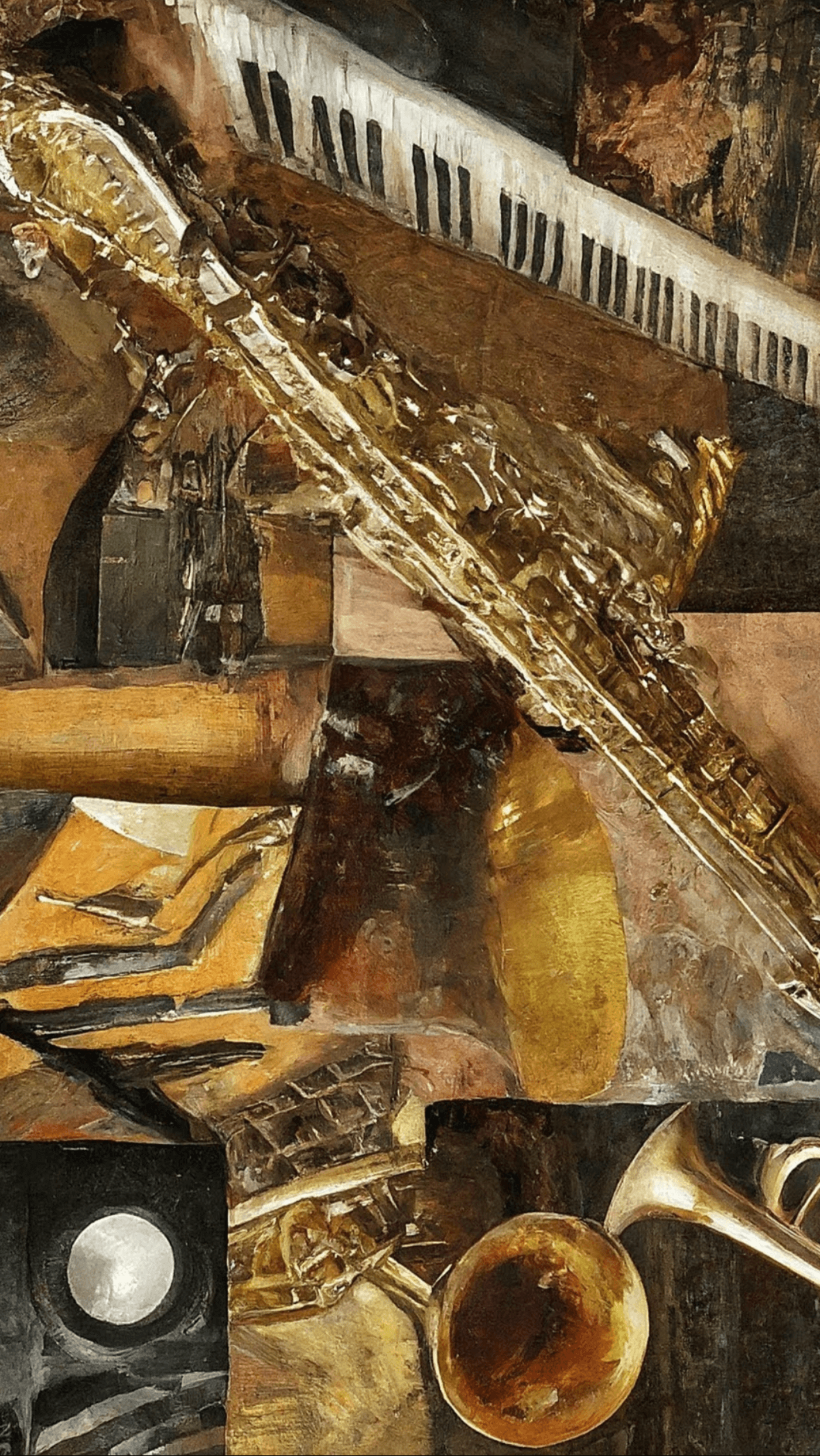 jazz music graphic design  арт painting   opera instruments Piano Singer impressionism collage wales Performance swing band