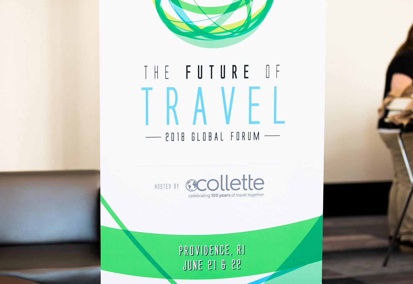Event branding  Logo Design collette Travel graphic design 