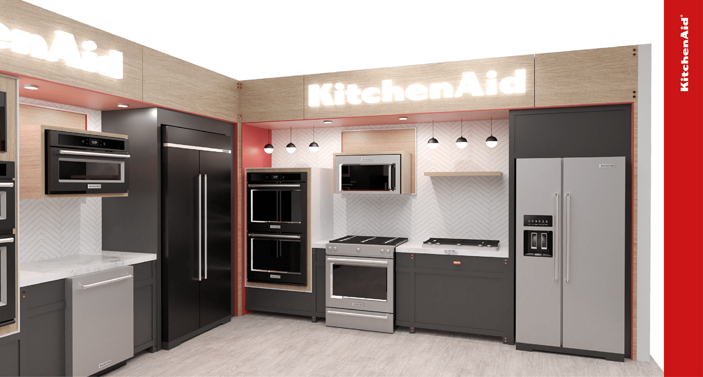 design kitchen 3D Render vray visualization interior design 