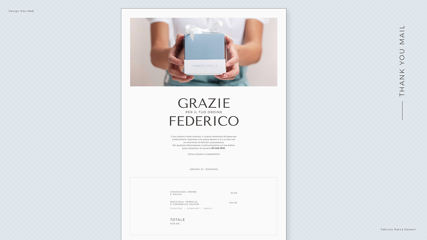 elegant graphic design  Italy Layout Design minimal pastry user interface Website Website Design