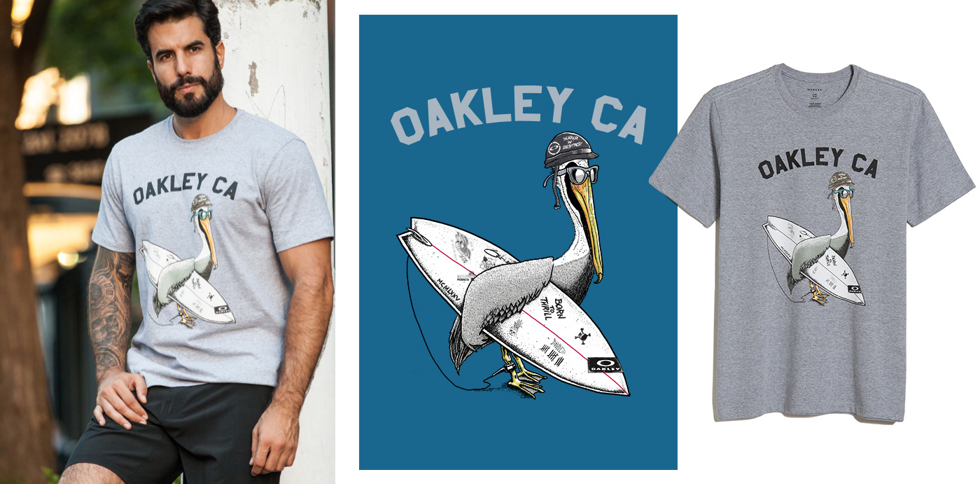 Ilustração Digital Art  oakley apparel t-shirt graphic tee Estampas