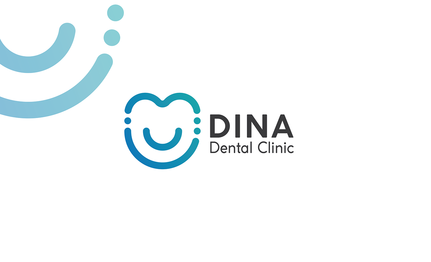 Dina Clinic Branding logo branding  clinic dental
