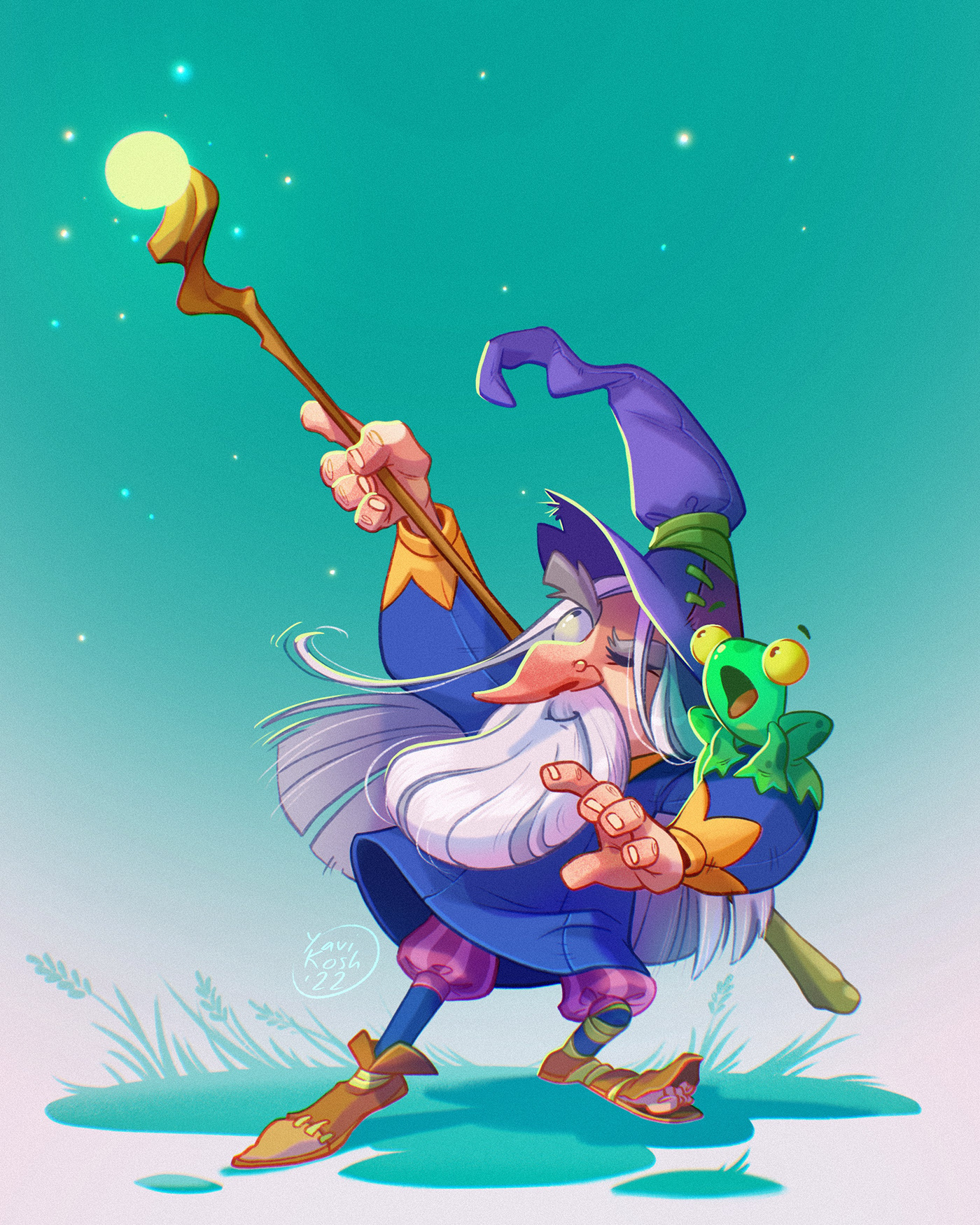 Alchemist cartoon Character Character design  druid Game Art game character mage