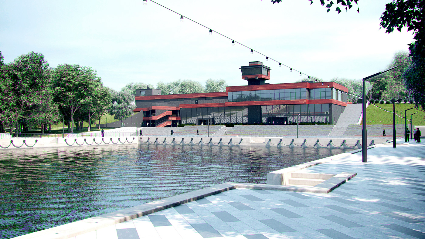Nikolaev ukraine River port riverport modern architecture contemporary navy marine ek design