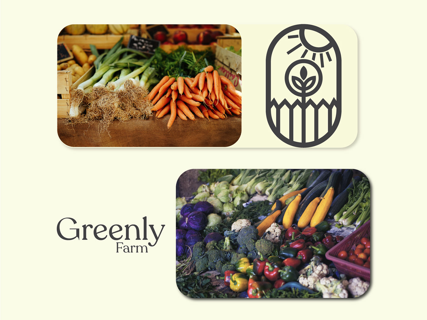 logo Logo Design Graphic Designer brand identity logos Logotype Farm Logo Garden Logo green vegetable logo
