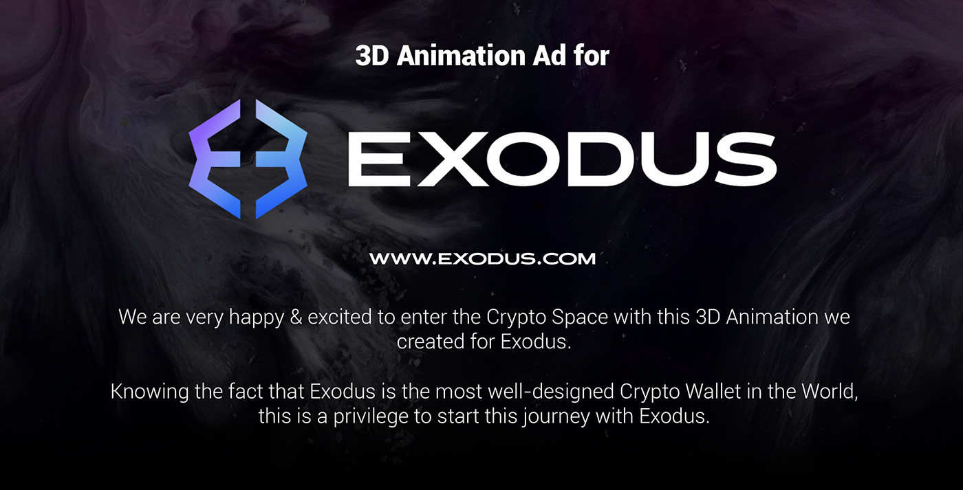 3D ad animation  blender crypto cryptocurrency Digital Art  geometry nodes WALLET wallet app